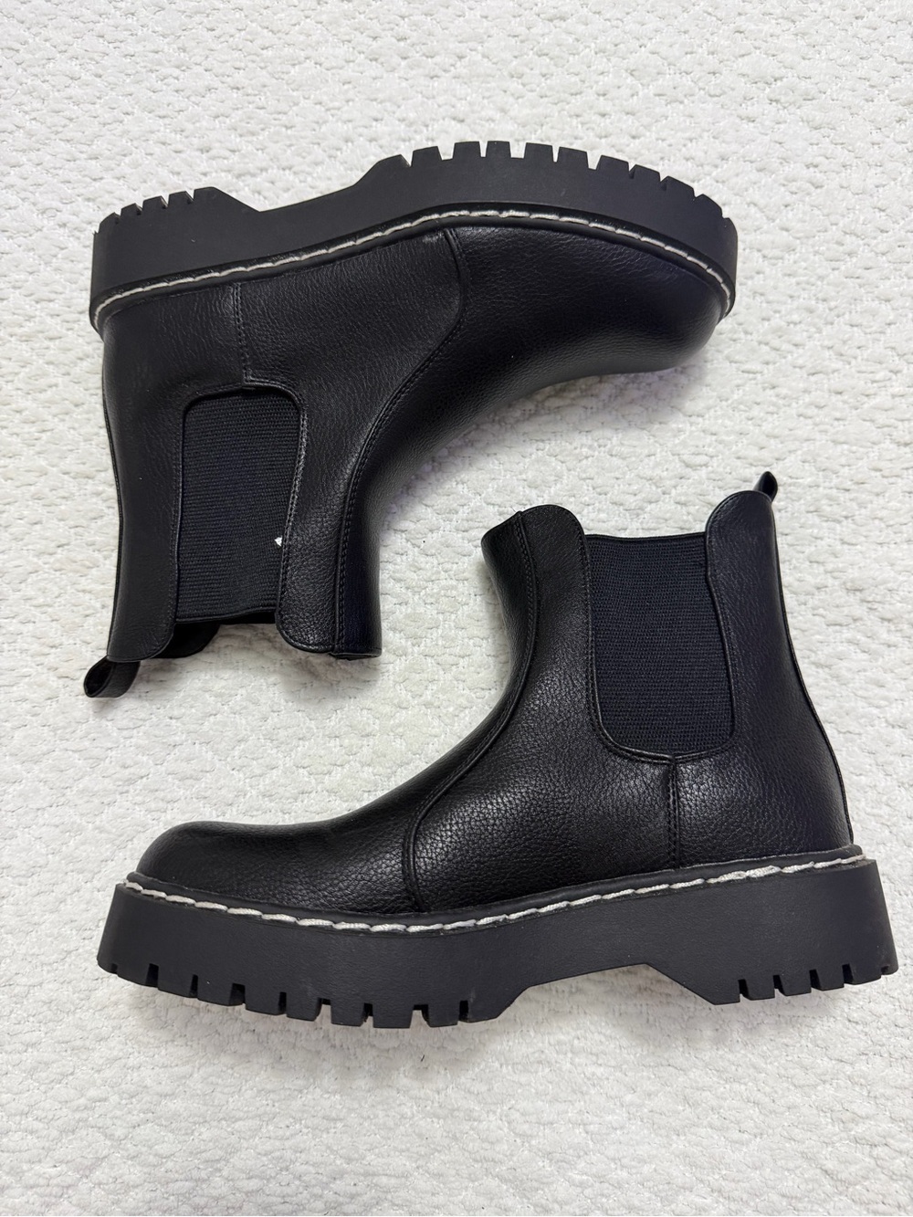 Sincerely Jules Hippie 2 Black Chunky Combat Boots Women’s Size 8.5 - Picture 2 of 12